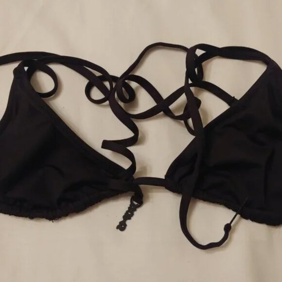 SKIMS Large Triangle Bikini Top L Black - Picture 5 of 5